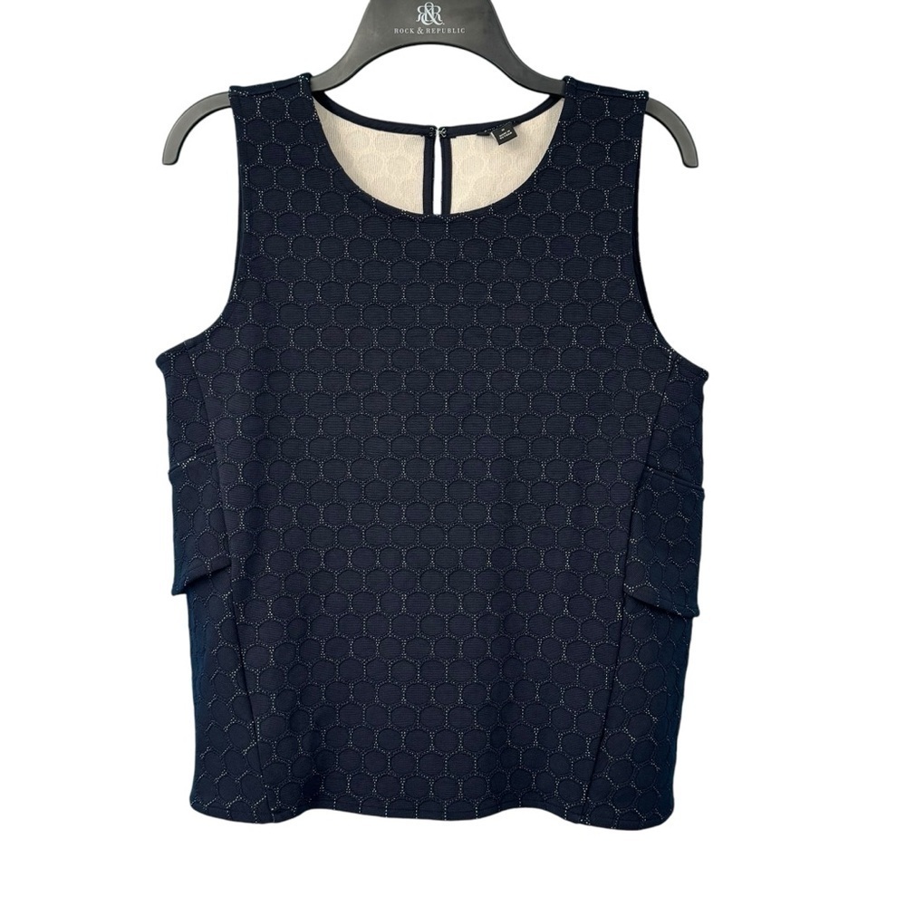 Ann Taylor Blue Boxy Tank Top